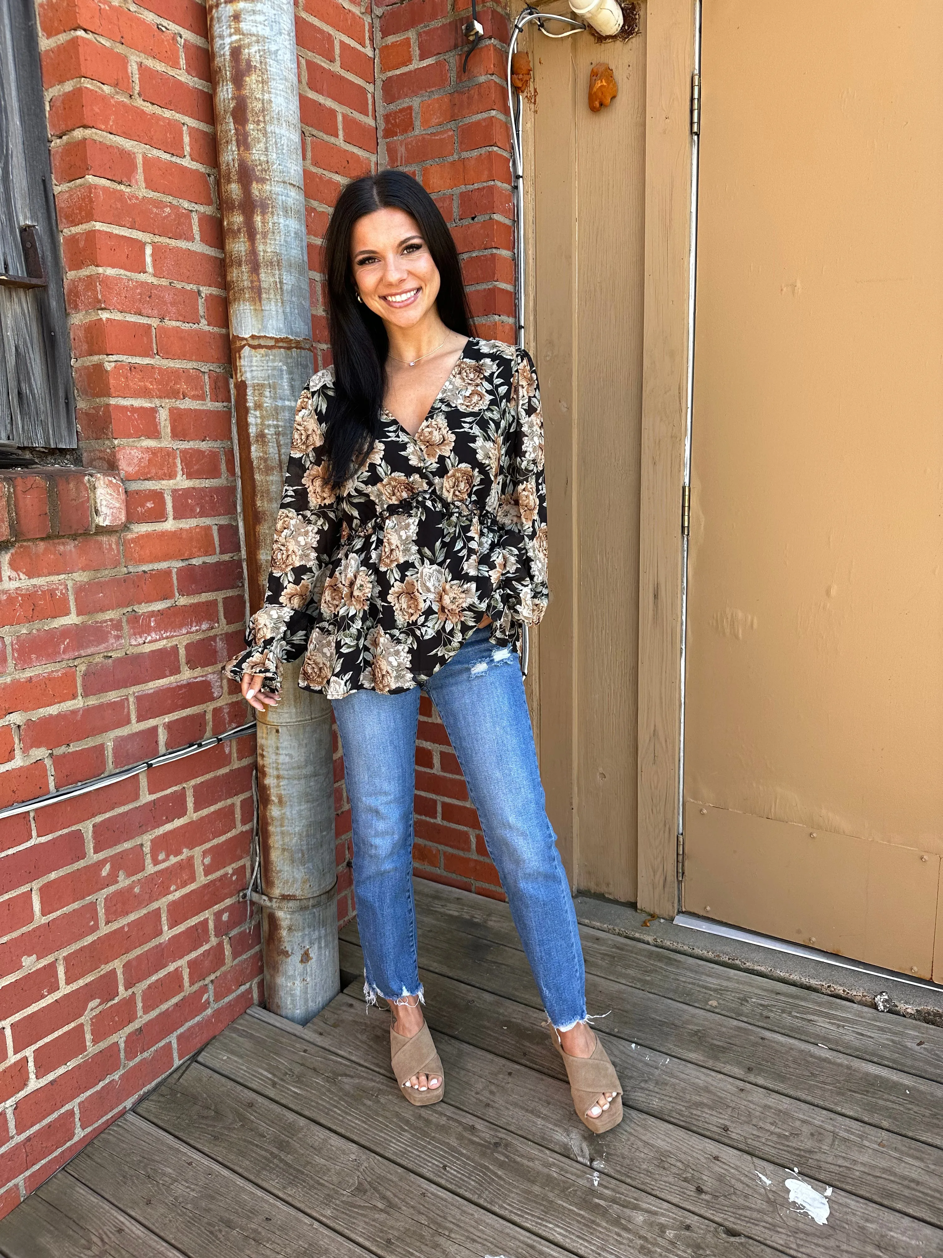 Floral Gal peplum