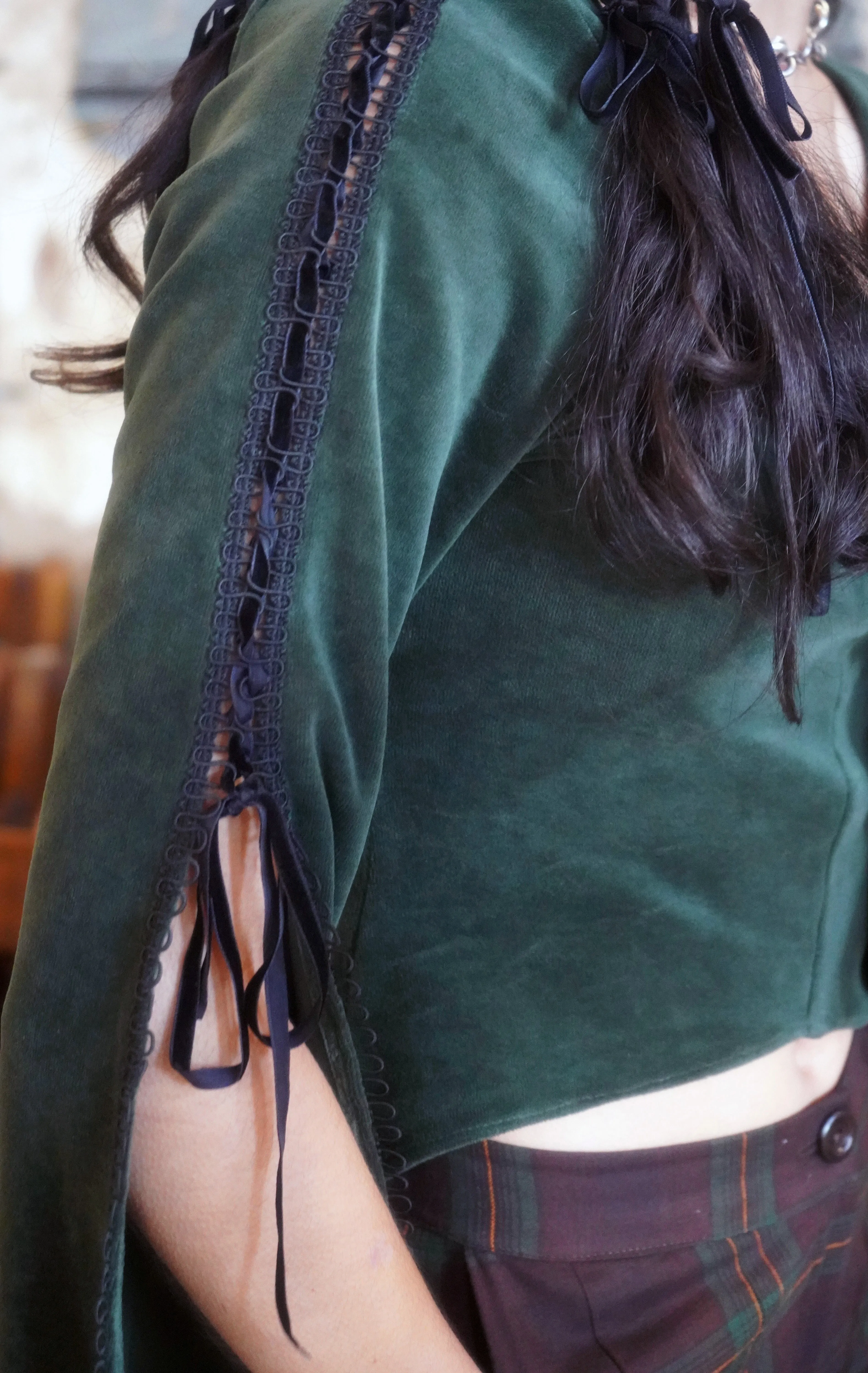 Forest Nymph Velvet Top
