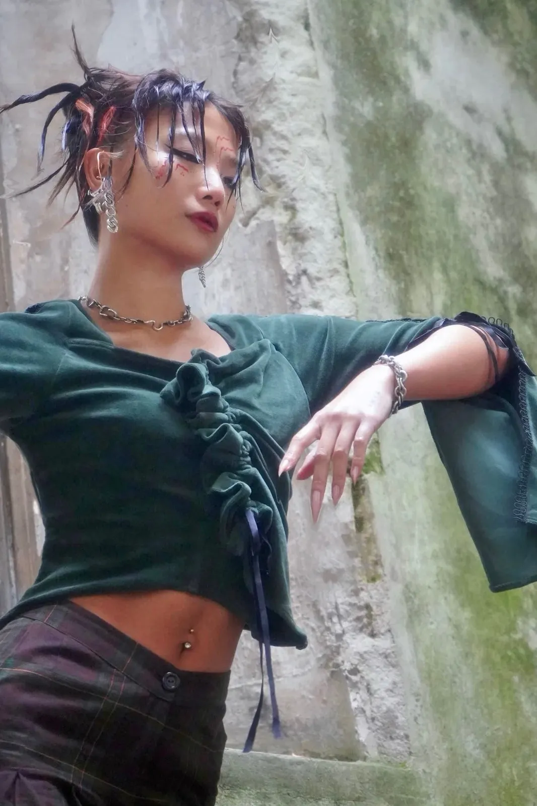 Forest Nymph Velvet Top