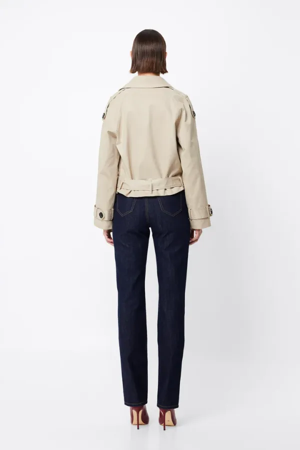 Franklin Cropped Trench Natural