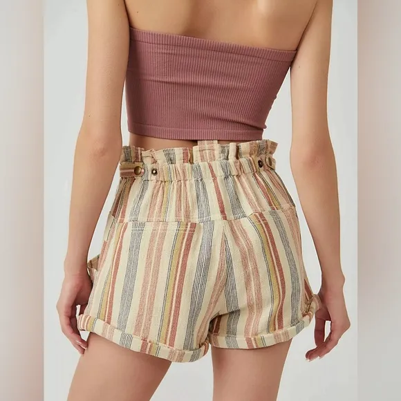 Free People Topanga Yarn Dyed Shorts