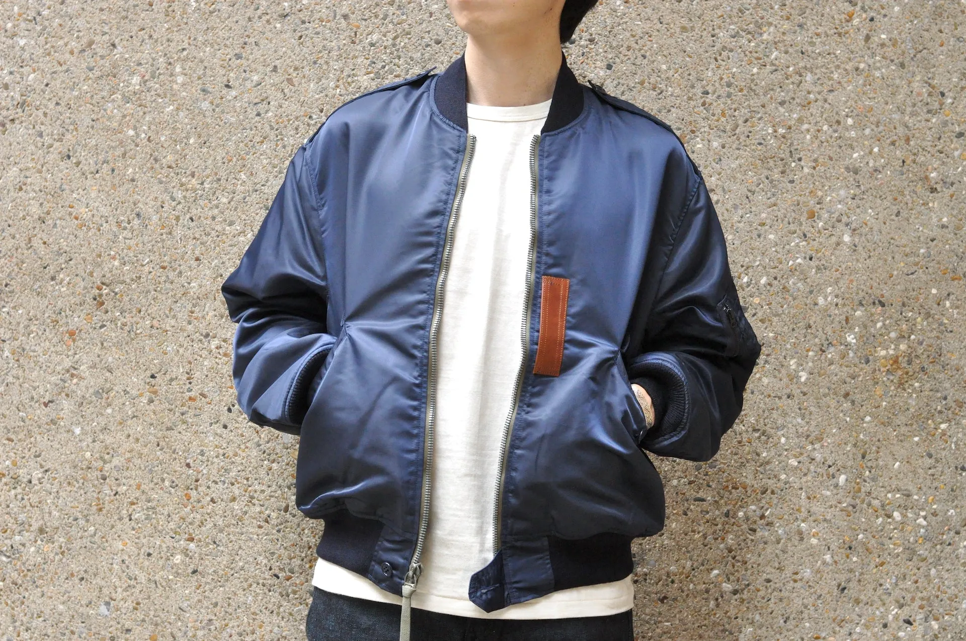 Freewheelers "Type L-2" Civilian Model Flight Jacket (Navy)