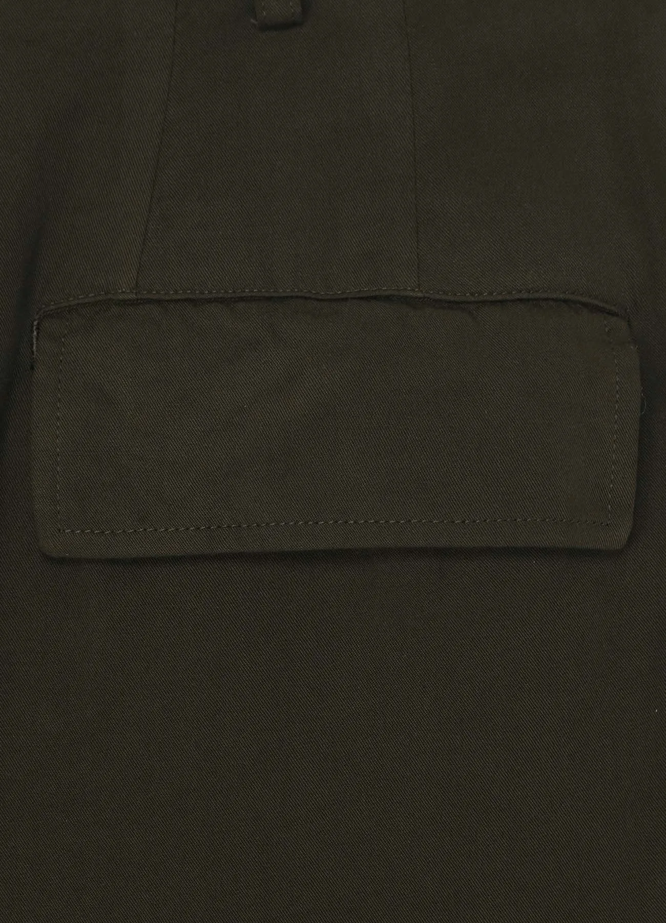 GARMENT-DYED CELLULOSE TWILL DOUBLE PLEATED CUFFED HEM PANTS