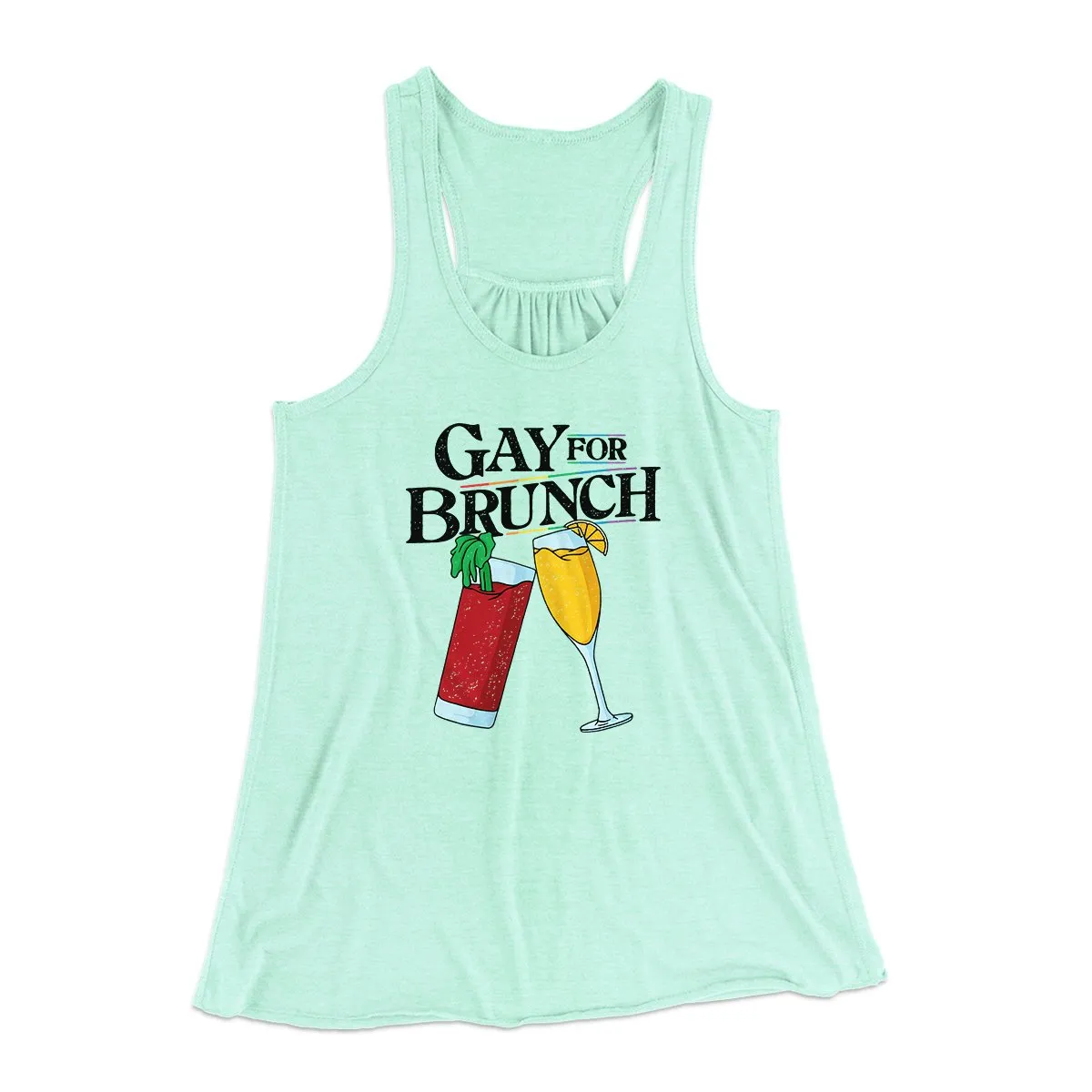 Gay for Brunch Women's Flowey Tank Top
