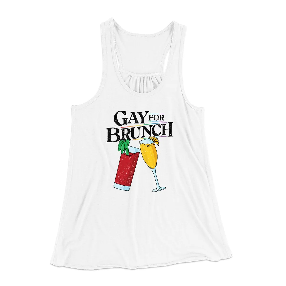 Gay for Brunch Women's Flowey Tank Top