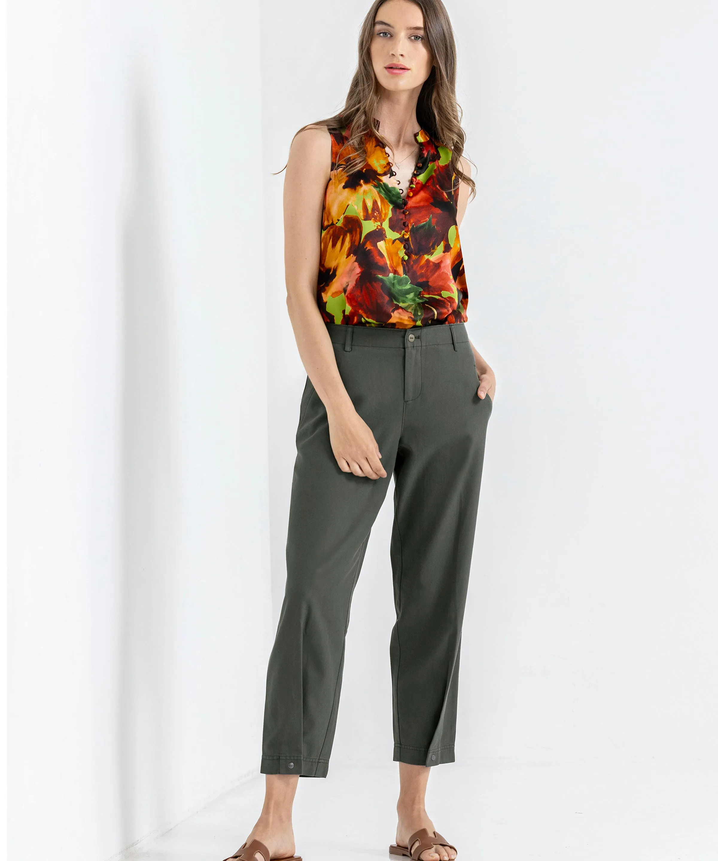 go button up shell print