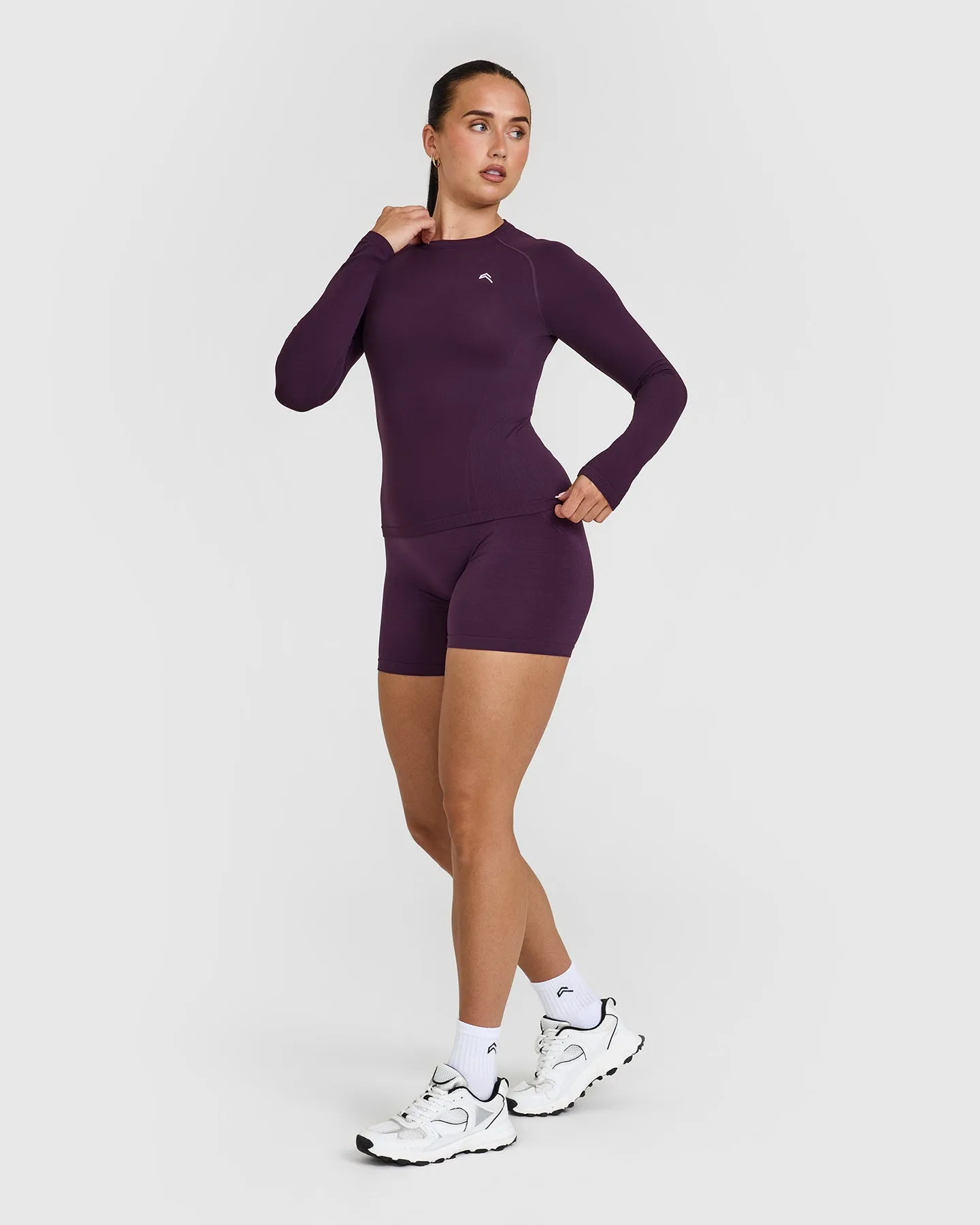 Go To Seamless Fitted Long Sleeve Top | Blackberry Purple