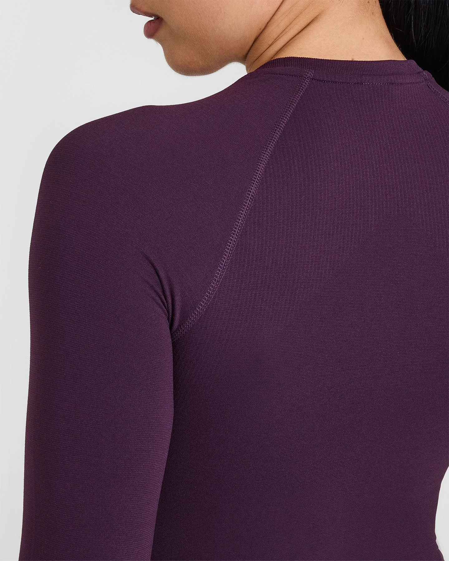 Go To Seamless Fitted Long Sleeve Top | Blackberry Purple