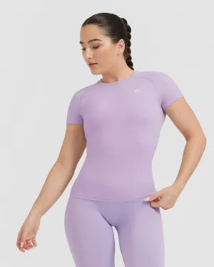 Go To Seamless Fitted Top | Wisteria Purple