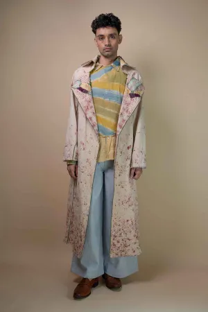 Handwoven Denim Kora Trench