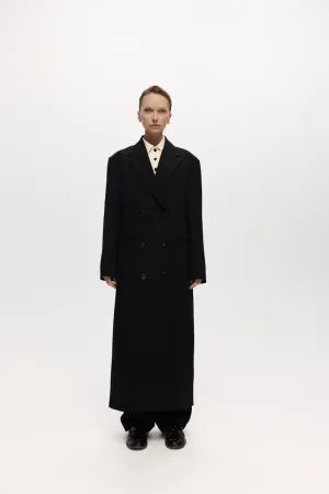 Harris Tapper Long Egon Coat - Black