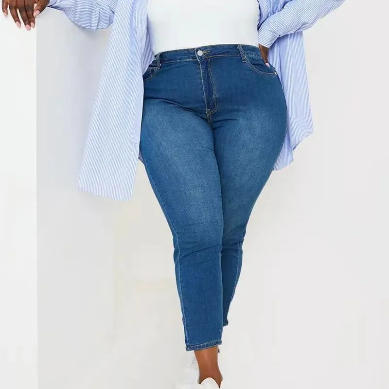 High Elastic All-matching Denim Slim Jeans