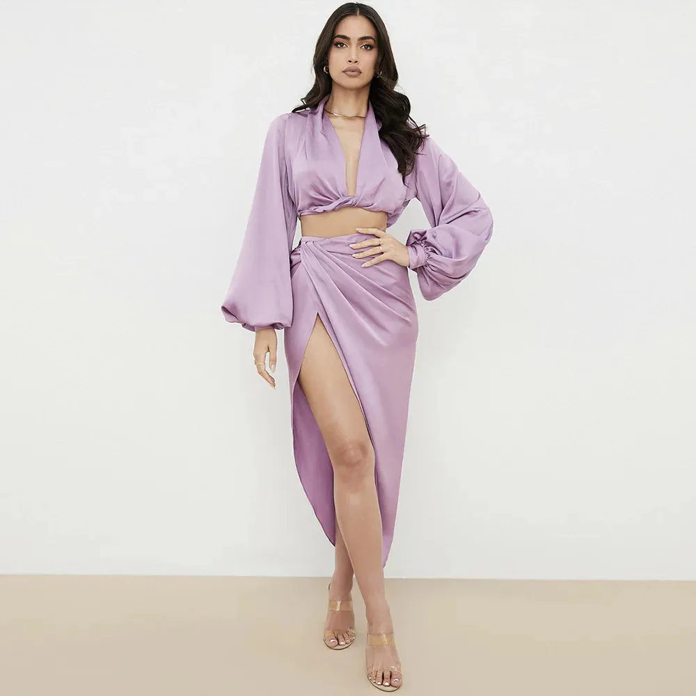 High Quality Satin Bodycon Dress