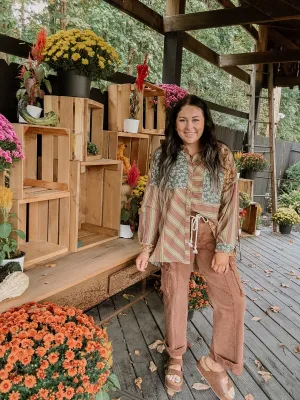 Honey   Teal Mix Fabric Oversize Shirt Jacket
