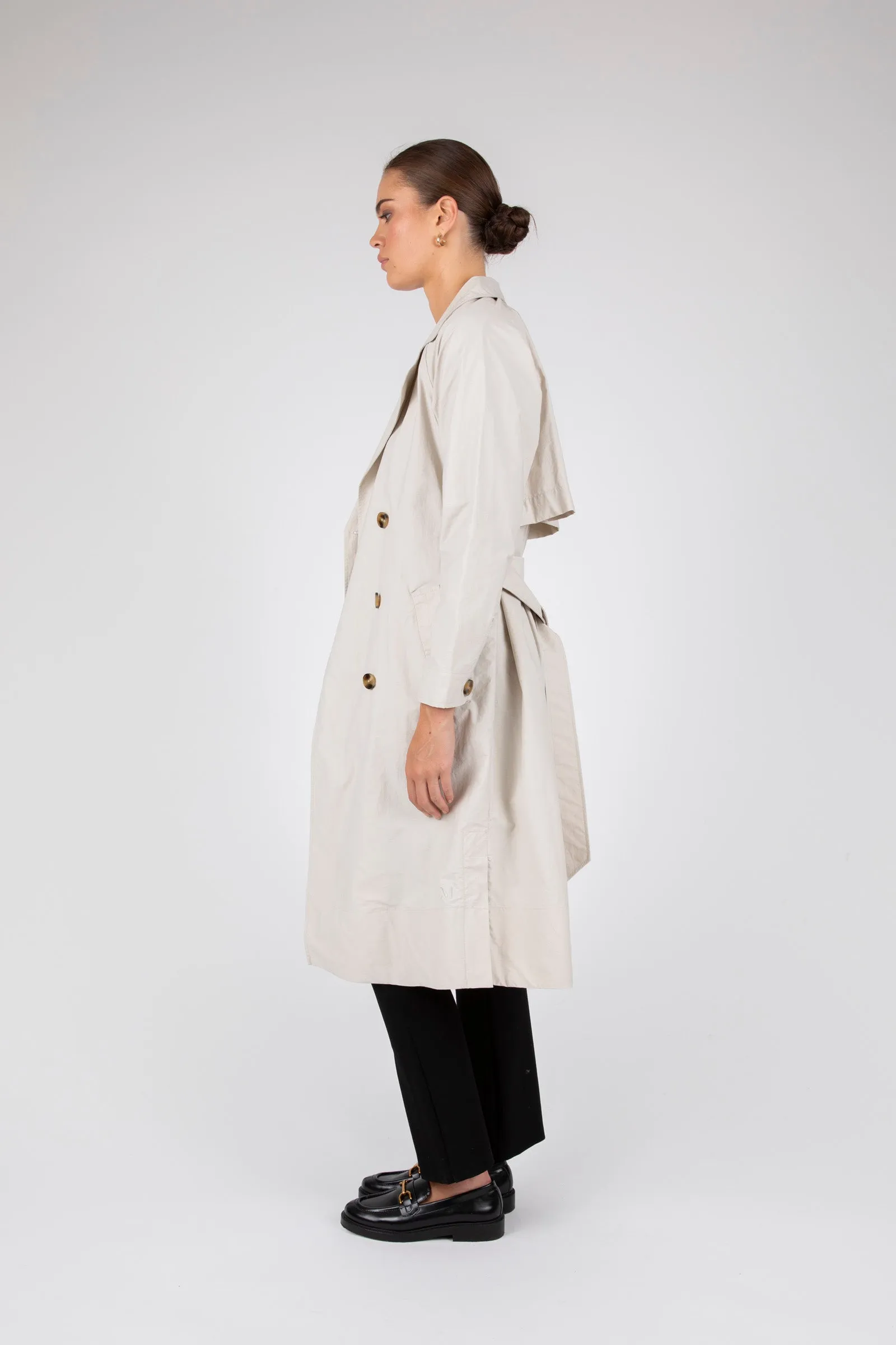 Hybrid Trench Coat - Bone
