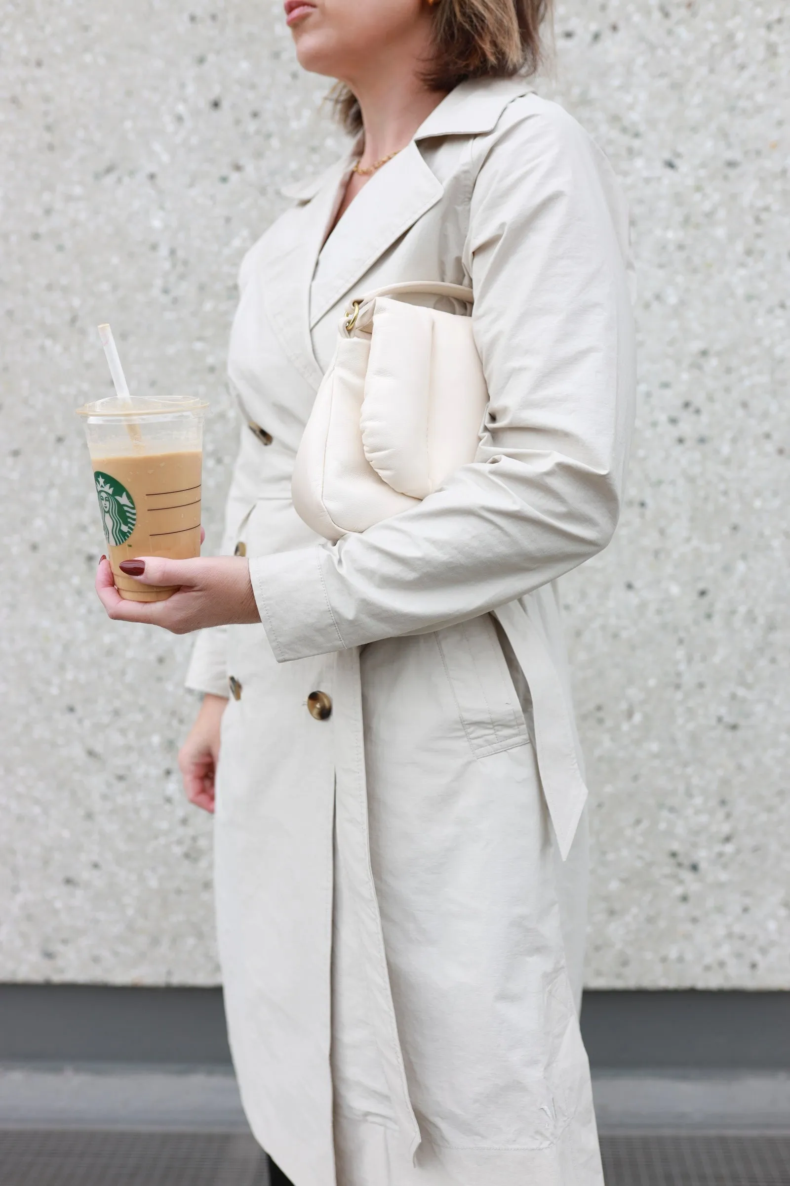 Hybrid Trench Coat - Bone