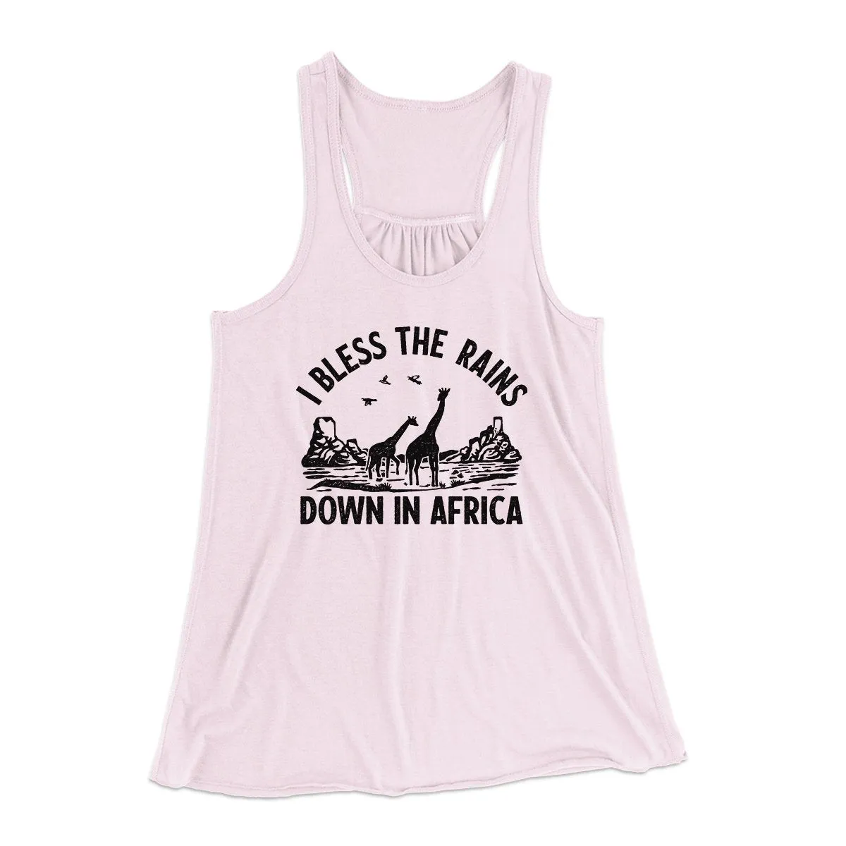 I Bless The Rains Down In Africa Women's Flowey Tank Top
