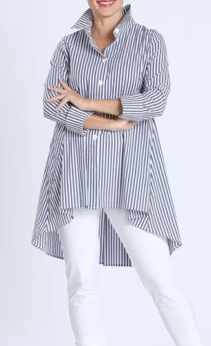 IC Collection Striped Navy Shirt