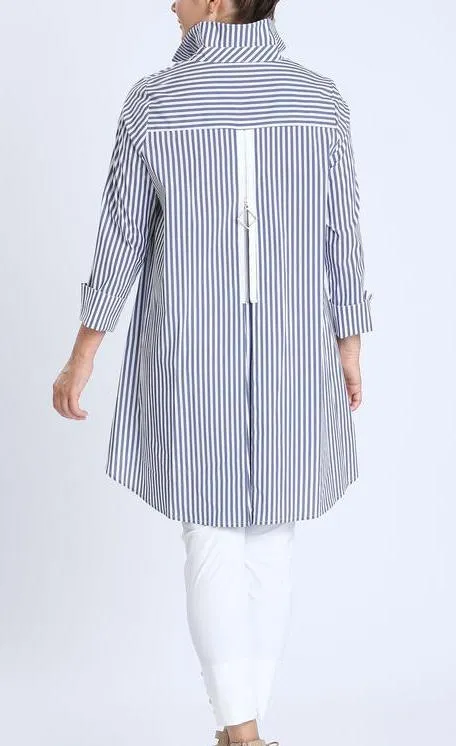 IC Collection Striped Navy Shirt