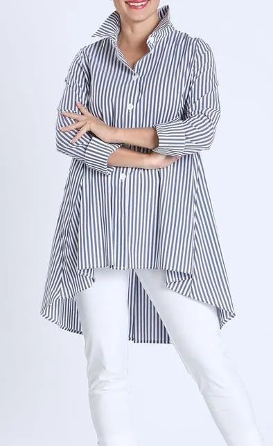 IC Collection Striped Navy Shirt