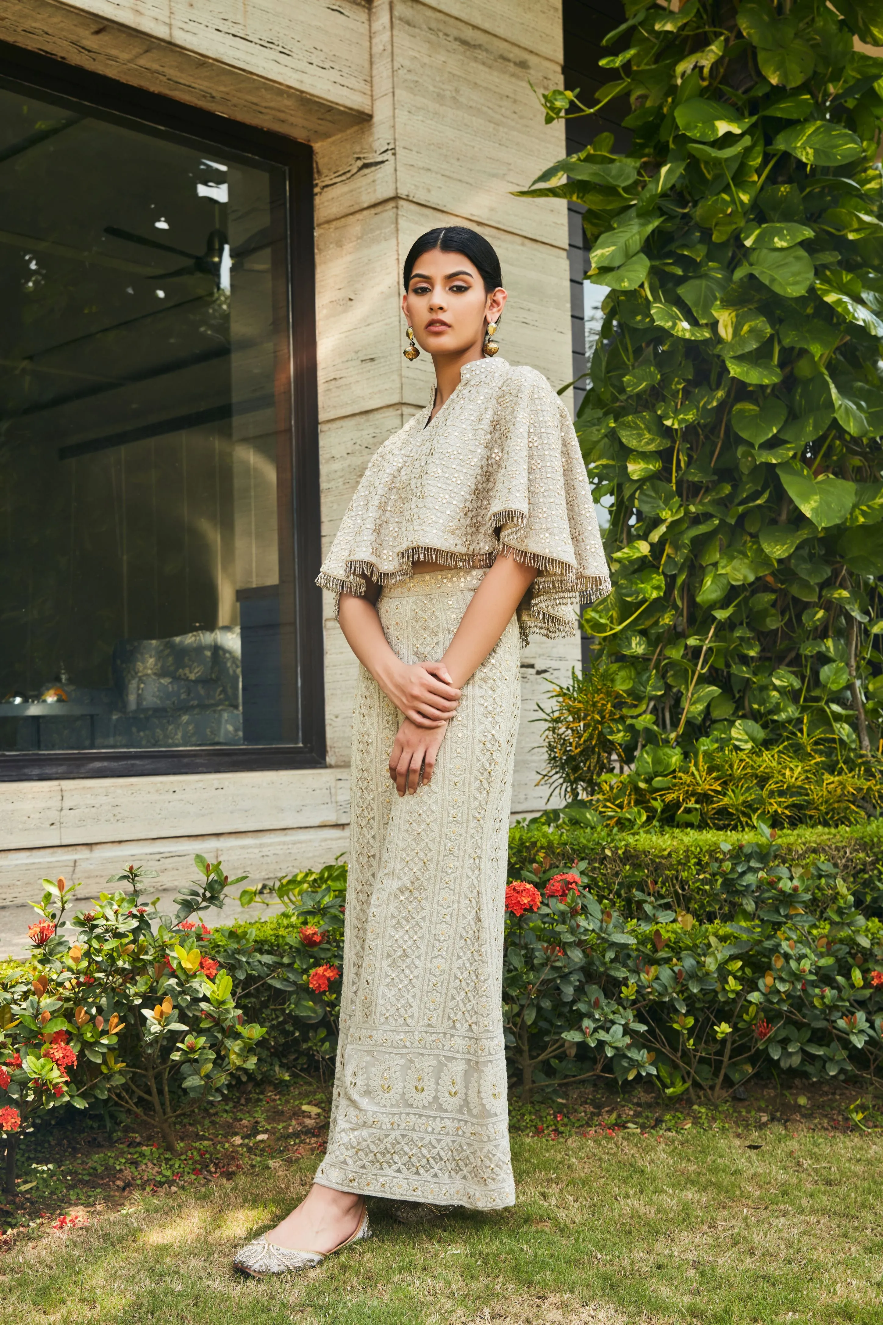 Ila Cape with Flared Pants