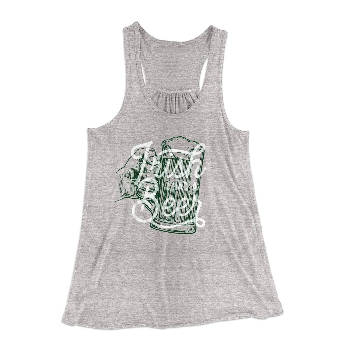 Irish I Had a Beer Women's Flowey Tank Top