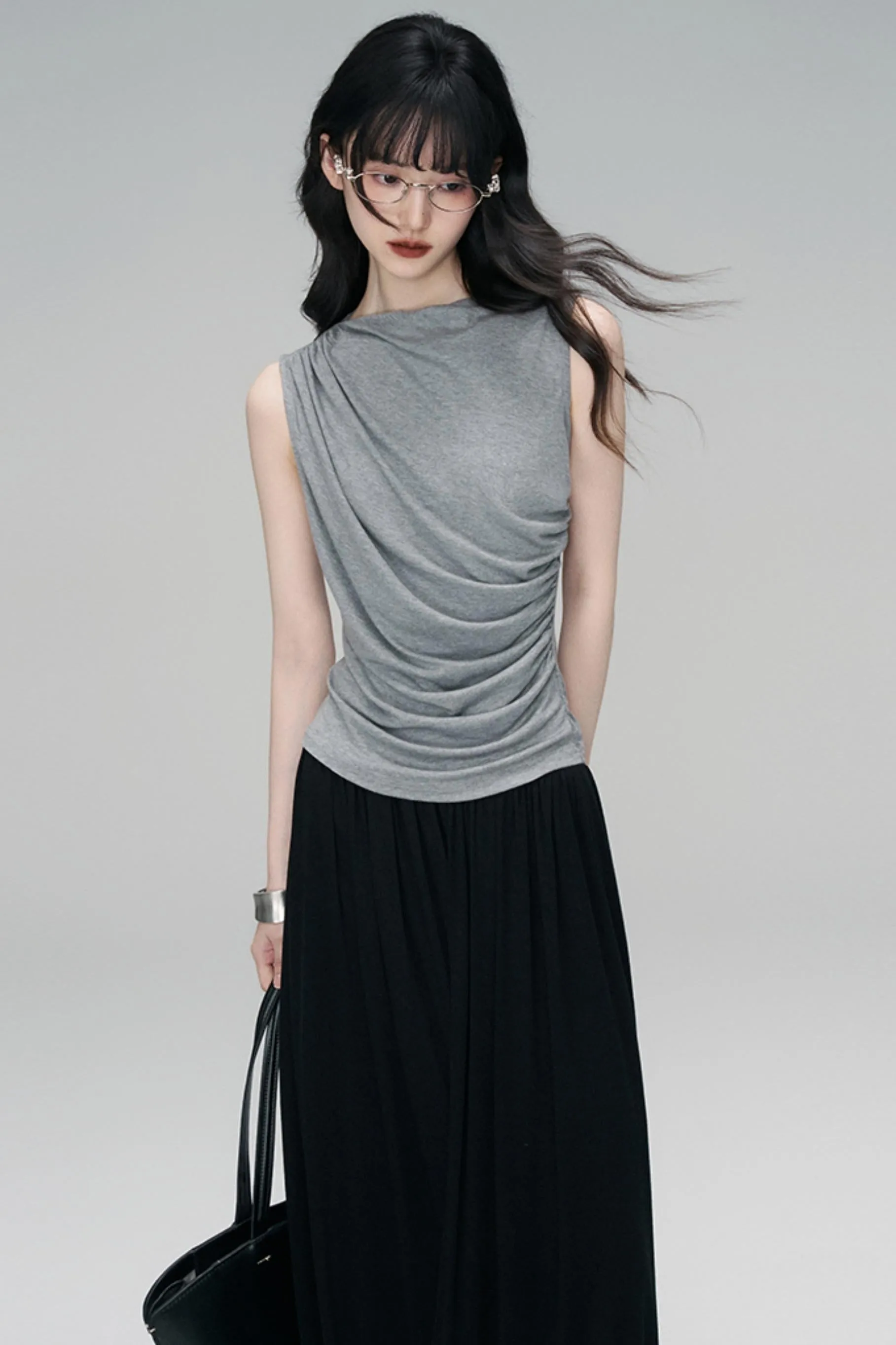 Irregular Peplum Knit Top