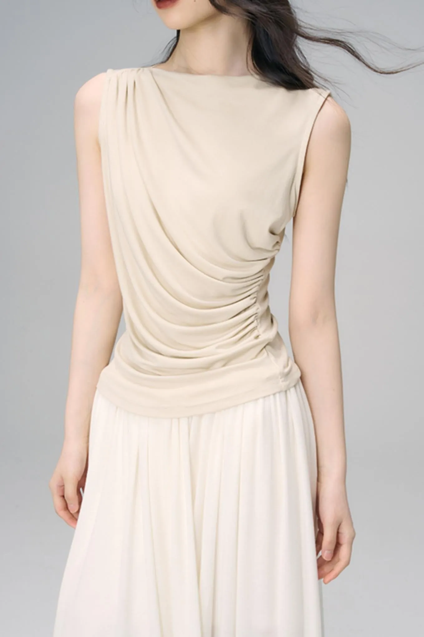 Irregular Peplum Knit Top