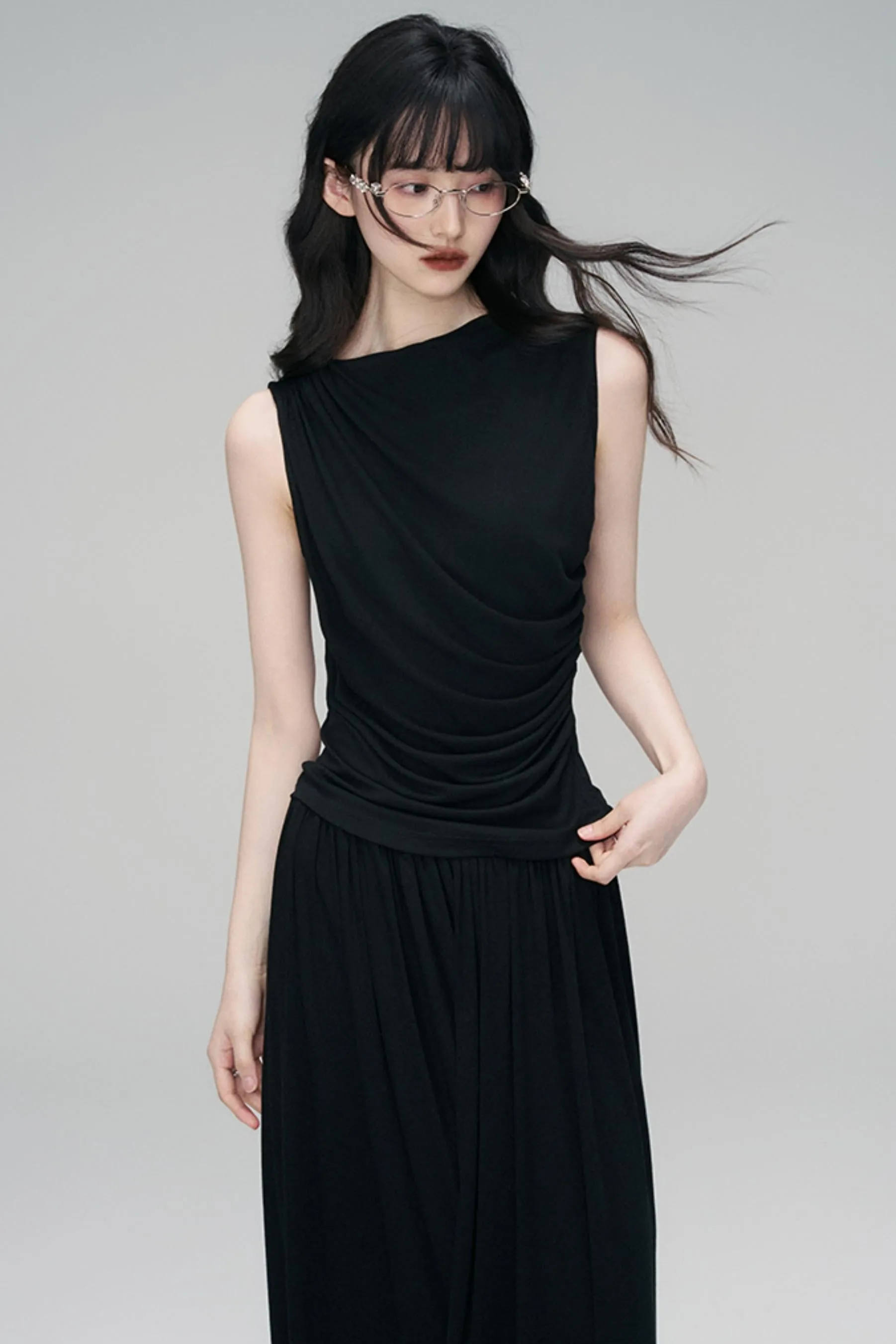 Irregular Peplum Knit Top