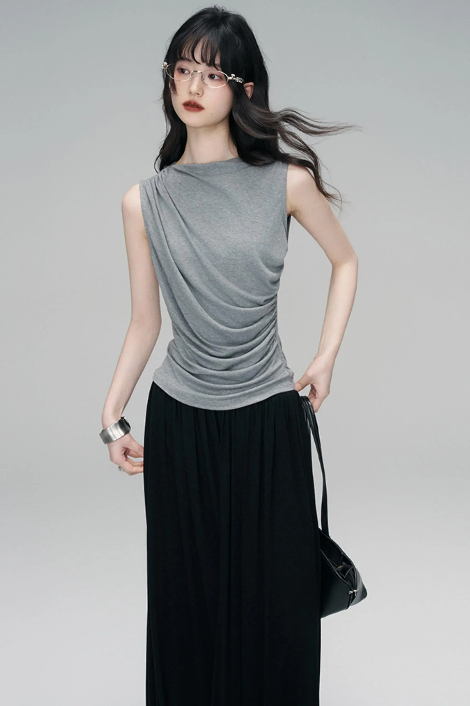 Irregular Peplum Knit Top