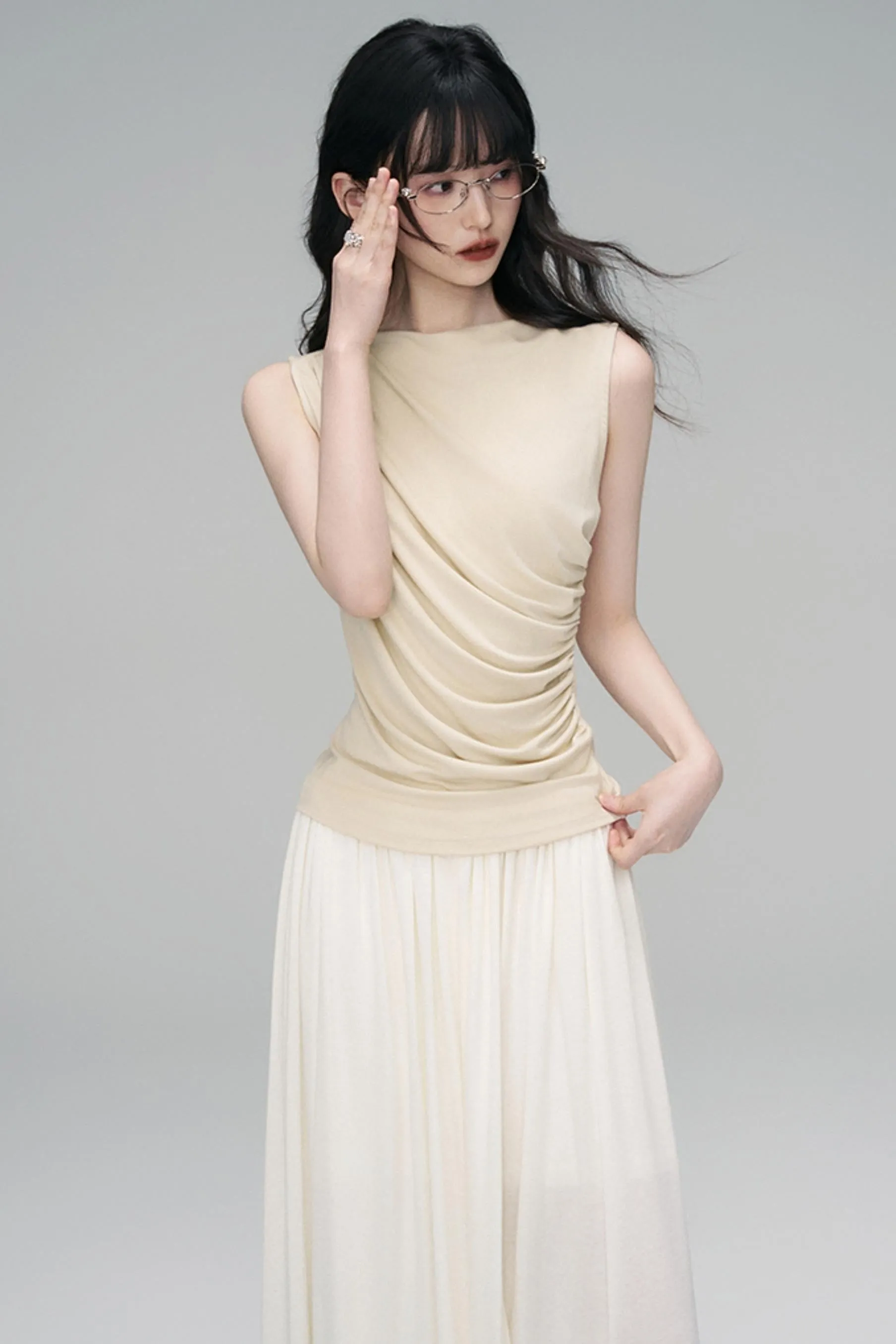 Irregular Peplum Knit Top