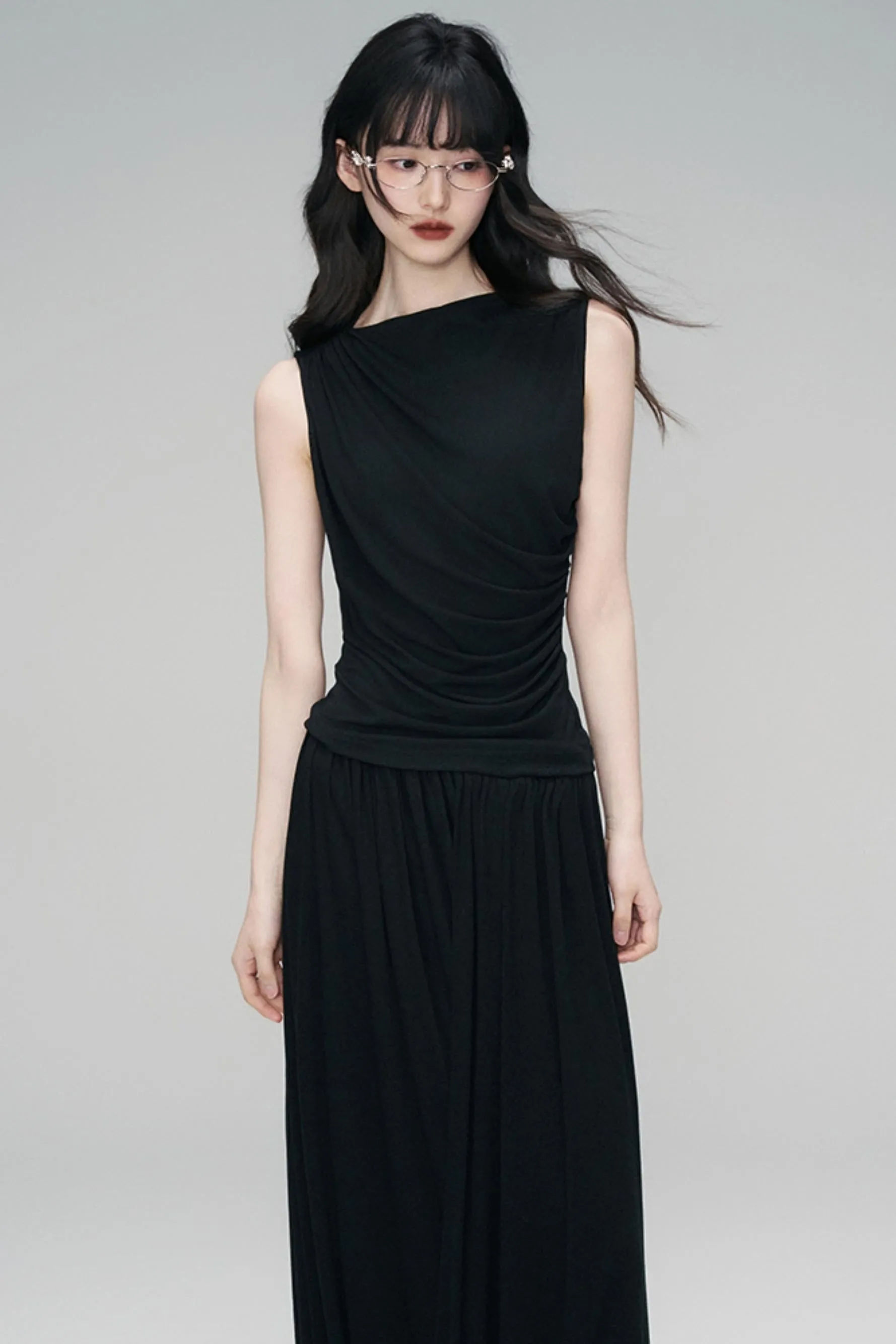 Irregular Peplum Knit Top