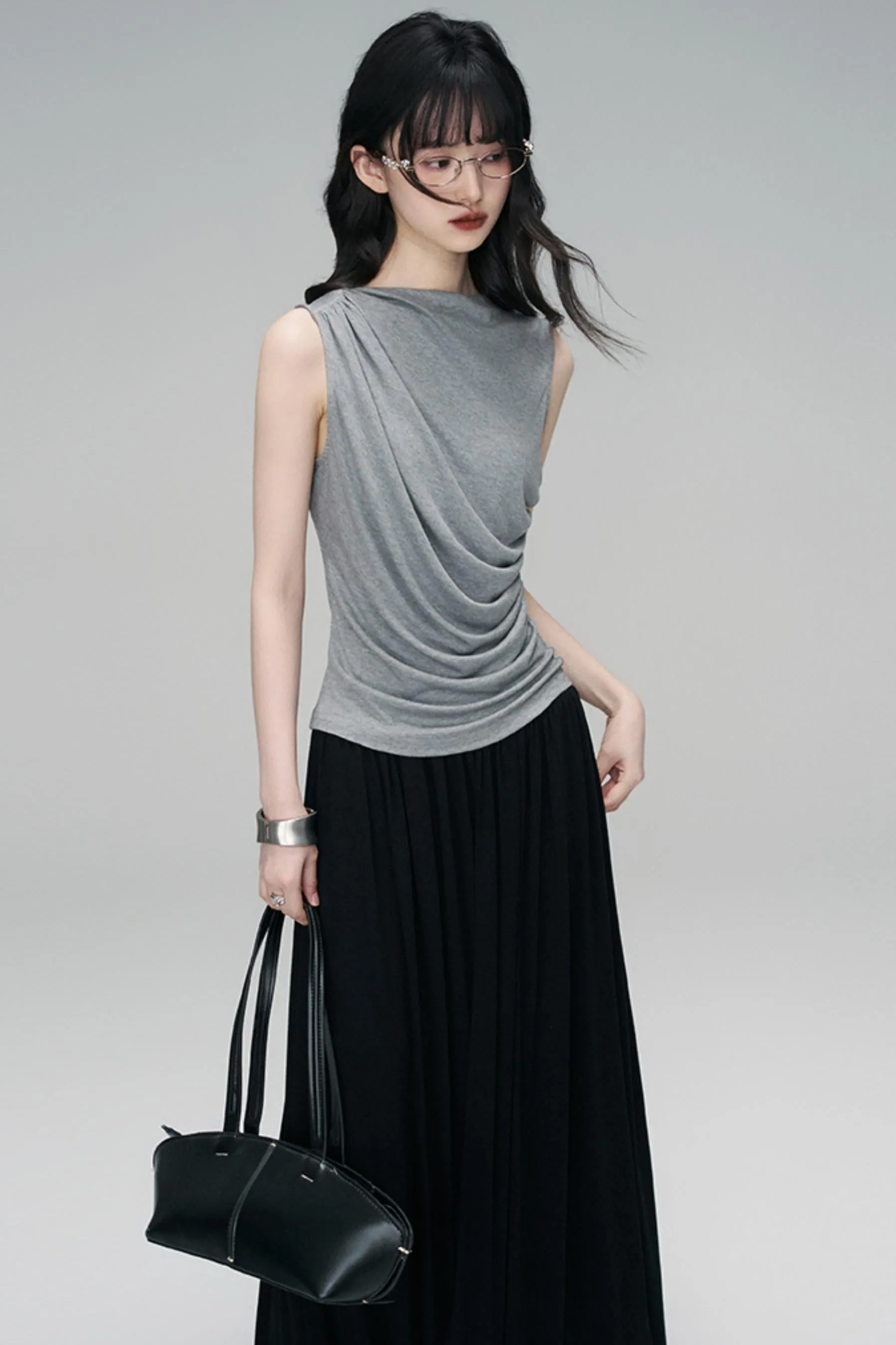 Irregular Peplum Knit Top