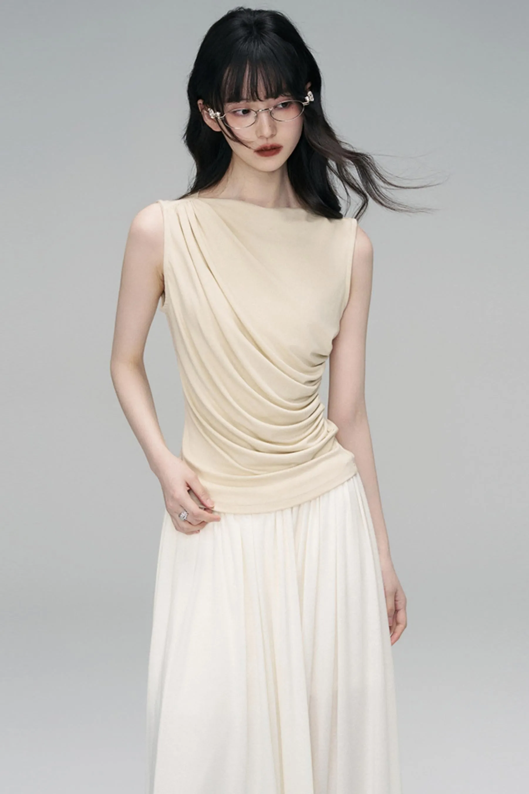 Irregular Peplum Knit Top
