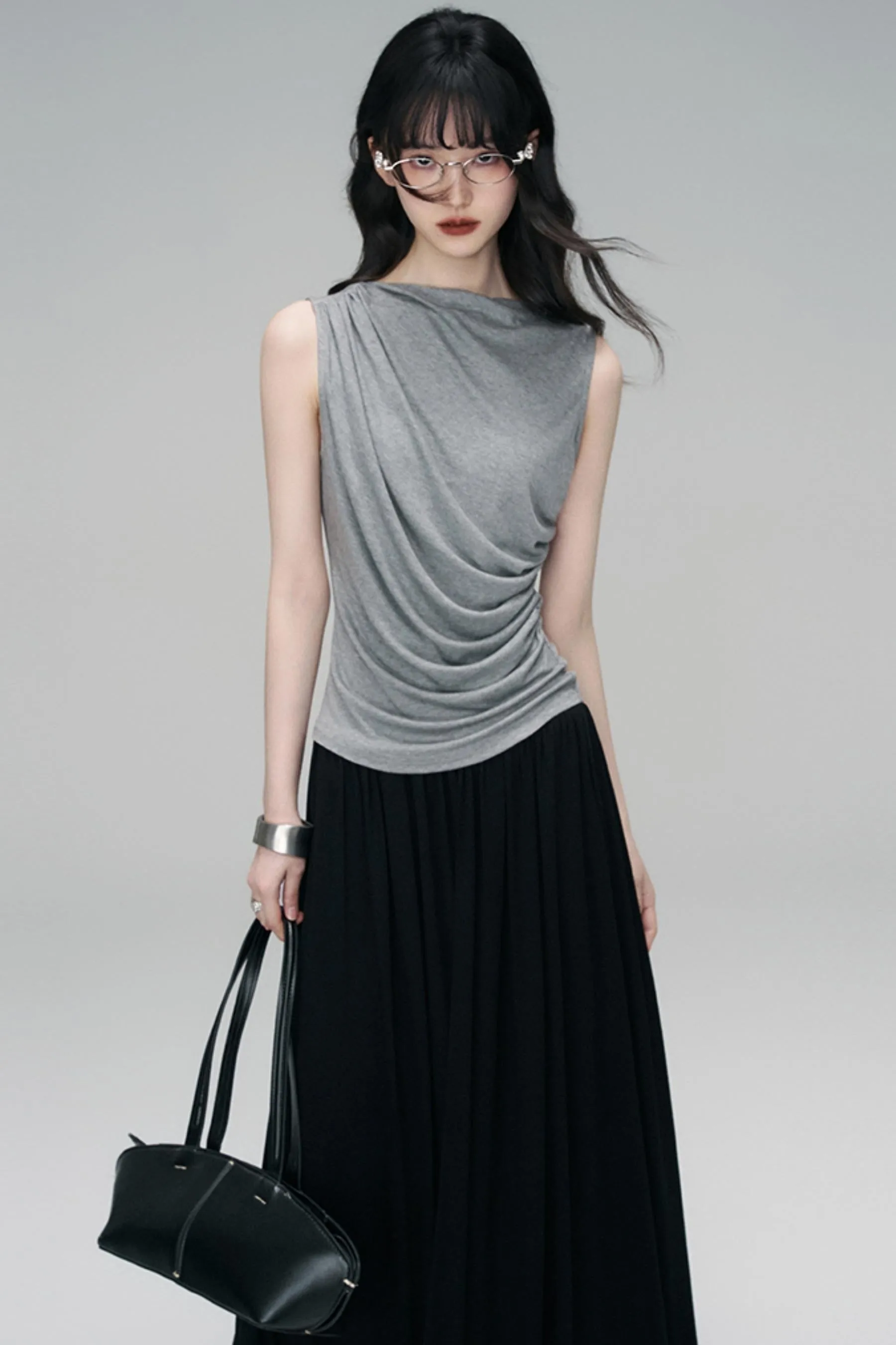 Irregular Peplum Knit Top