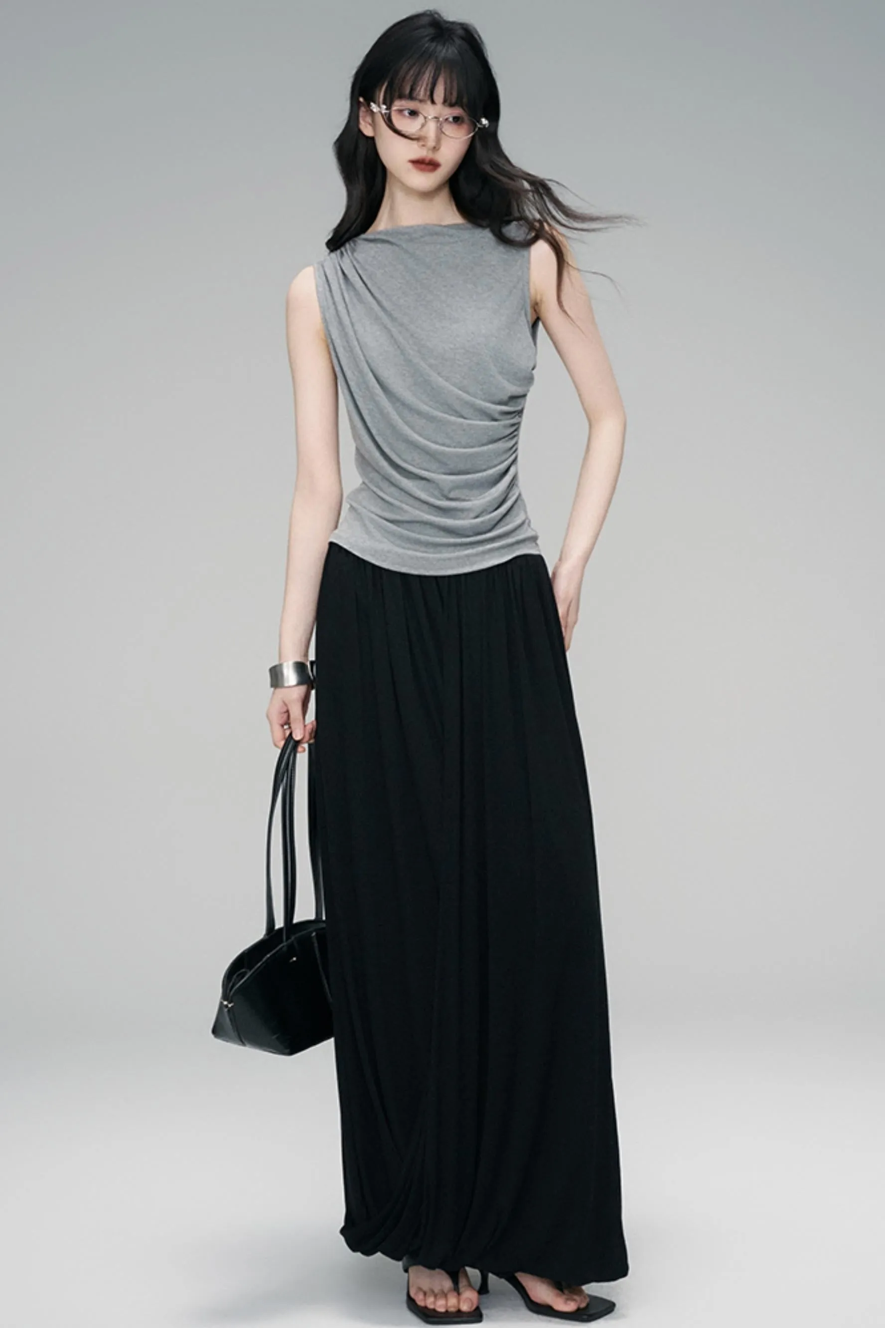Irregular Peplum Knit Top