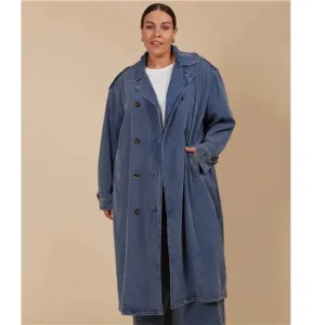 Isle of Mine Freya Trench Coat -Denim