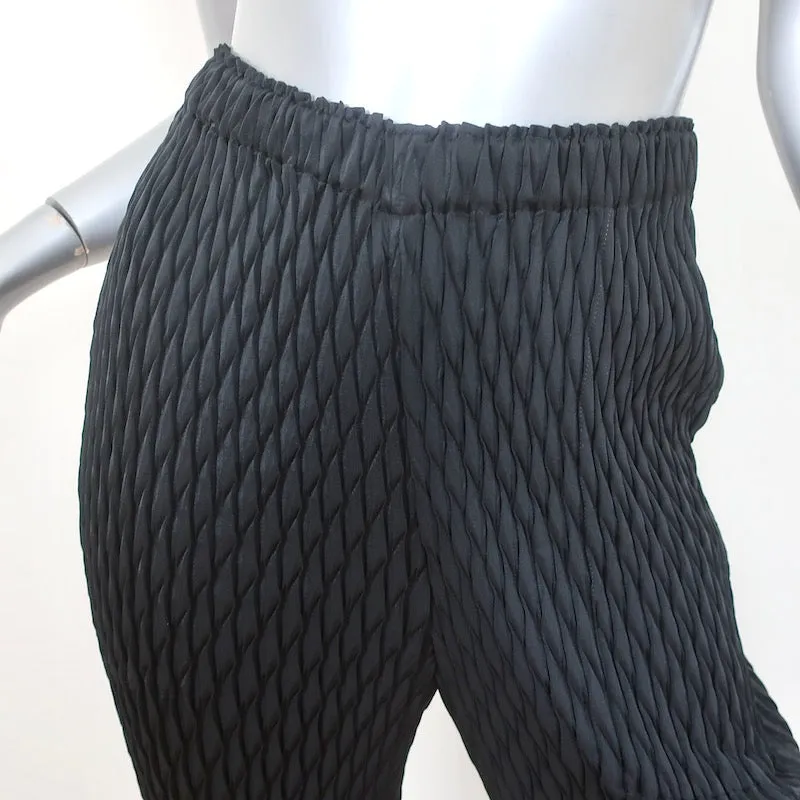 Issey Miyake Pleated Cropped Pants Black Size 1
