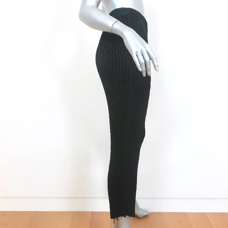 Issey Miyake Pleated Cropped Pants Black Size 1