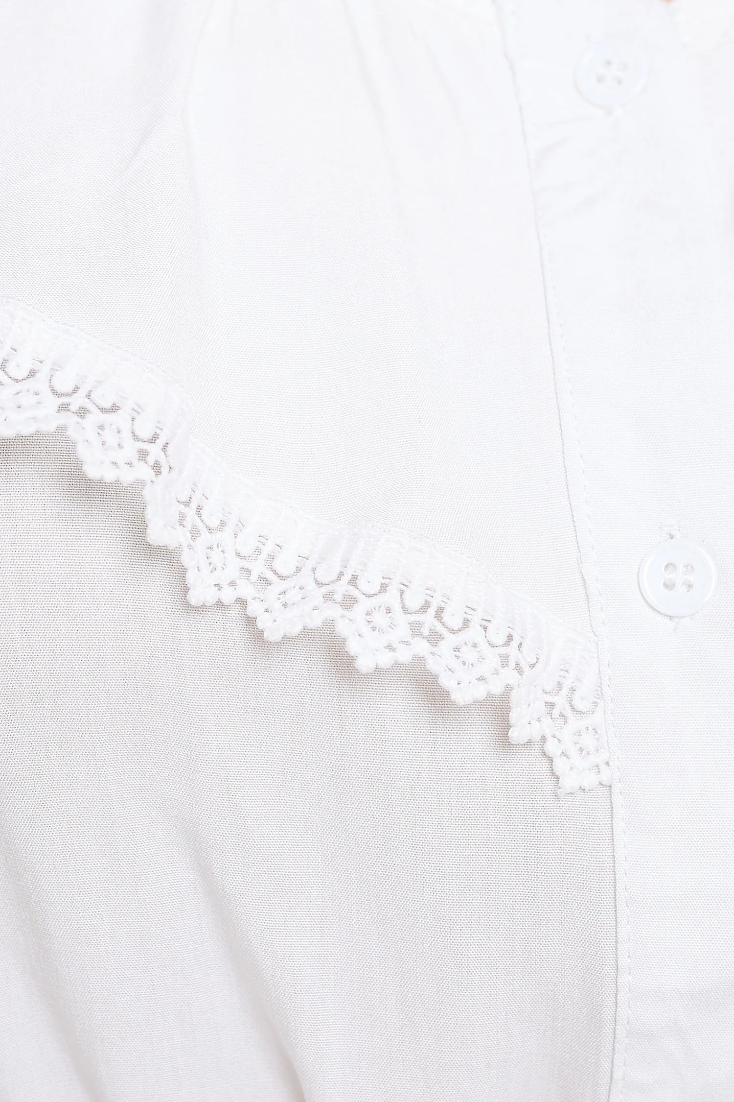 IT6225-PLUS | Tops | Junior Plus Button Down Lace Trim Top