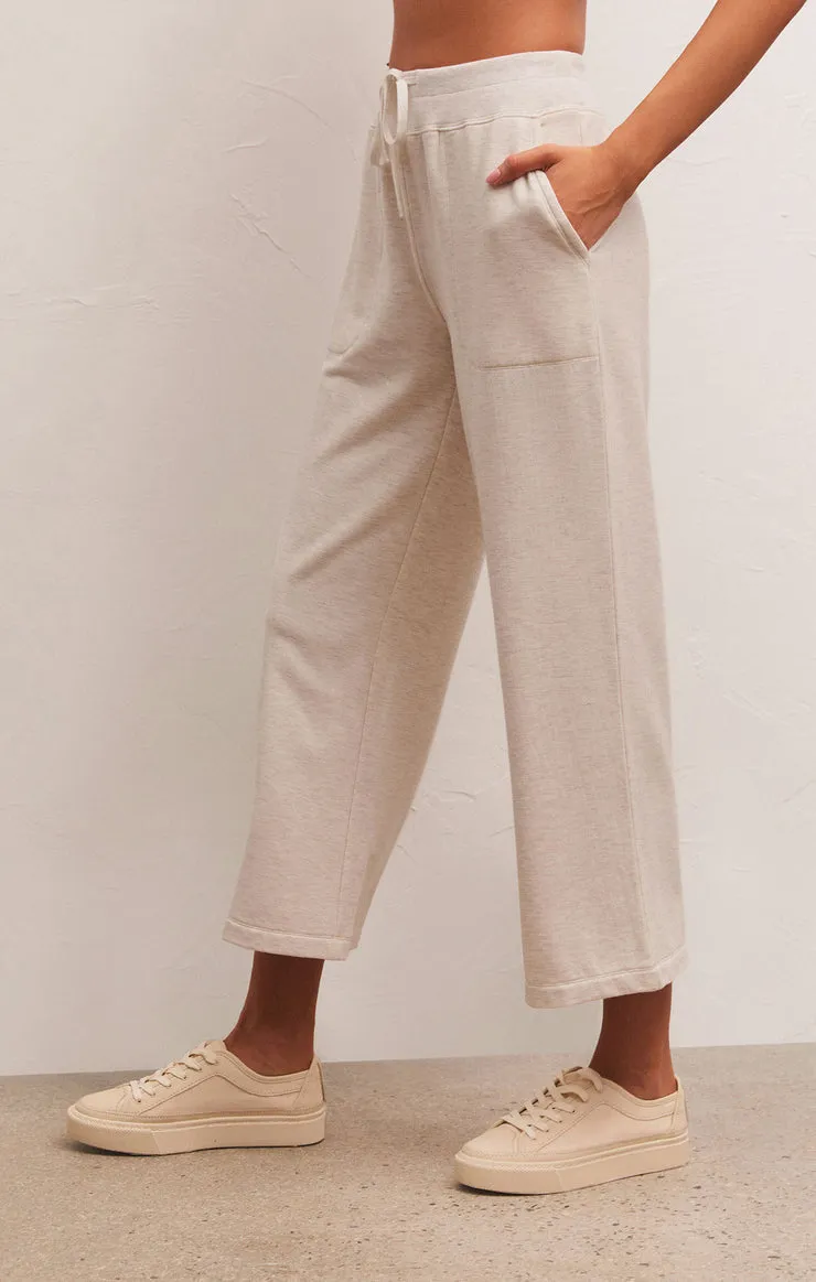 Jet Set Modal Fleece Pant Light Oatmeal