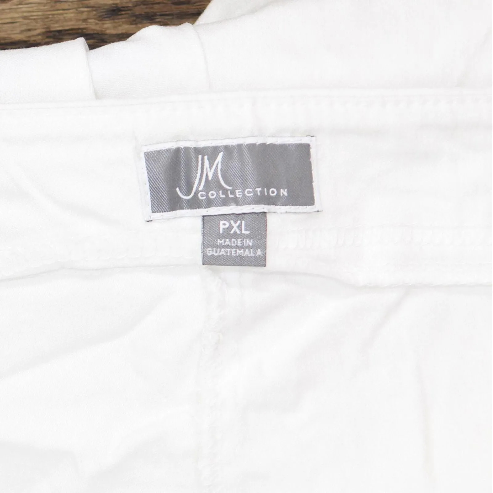 Jm Collection Womens Petite Stud-Trimmed Flare-Leg Pants 100042991PT White PXL