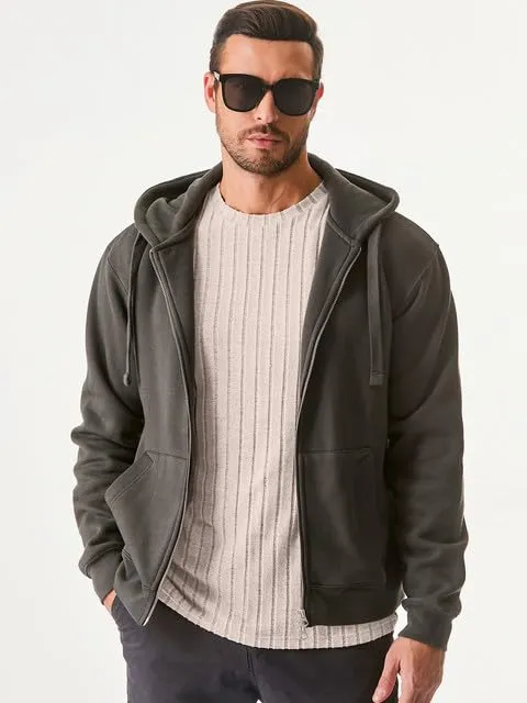 JMIERR Mens Casual Long Sleeve Lightweight T-Shirt Slim Fit Knit Crew Neck Stretch Ribbed Undershirts for Men