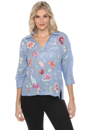 Johnny Was Workshop Darcey Popover Shirt W10824 *