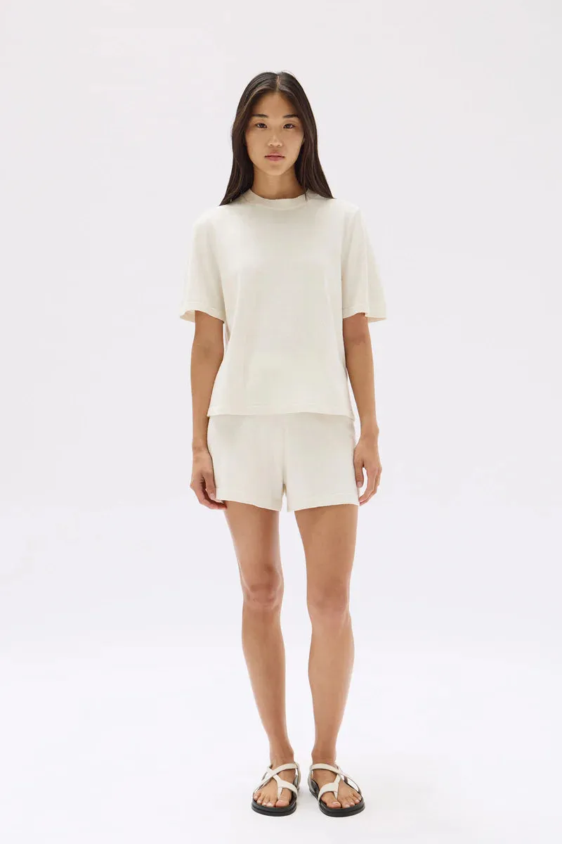 June Silk Knit SS Top