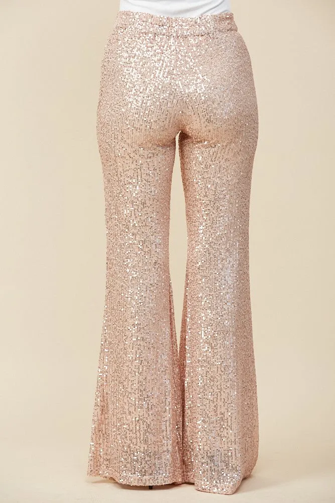 JUNIOR SEQUINS FLARED PANTS W2405PIA
