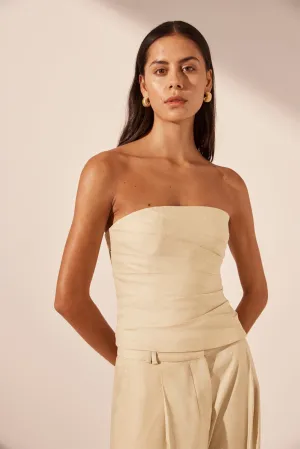 Kasbah Strapless Draped Bodice