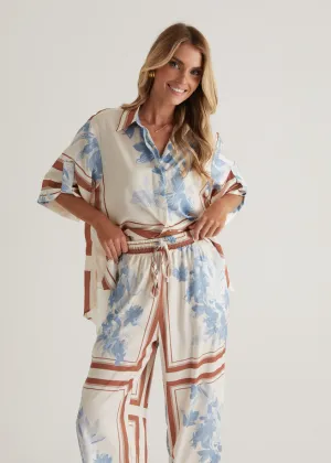 Kaycie Pants - Blue Flowers