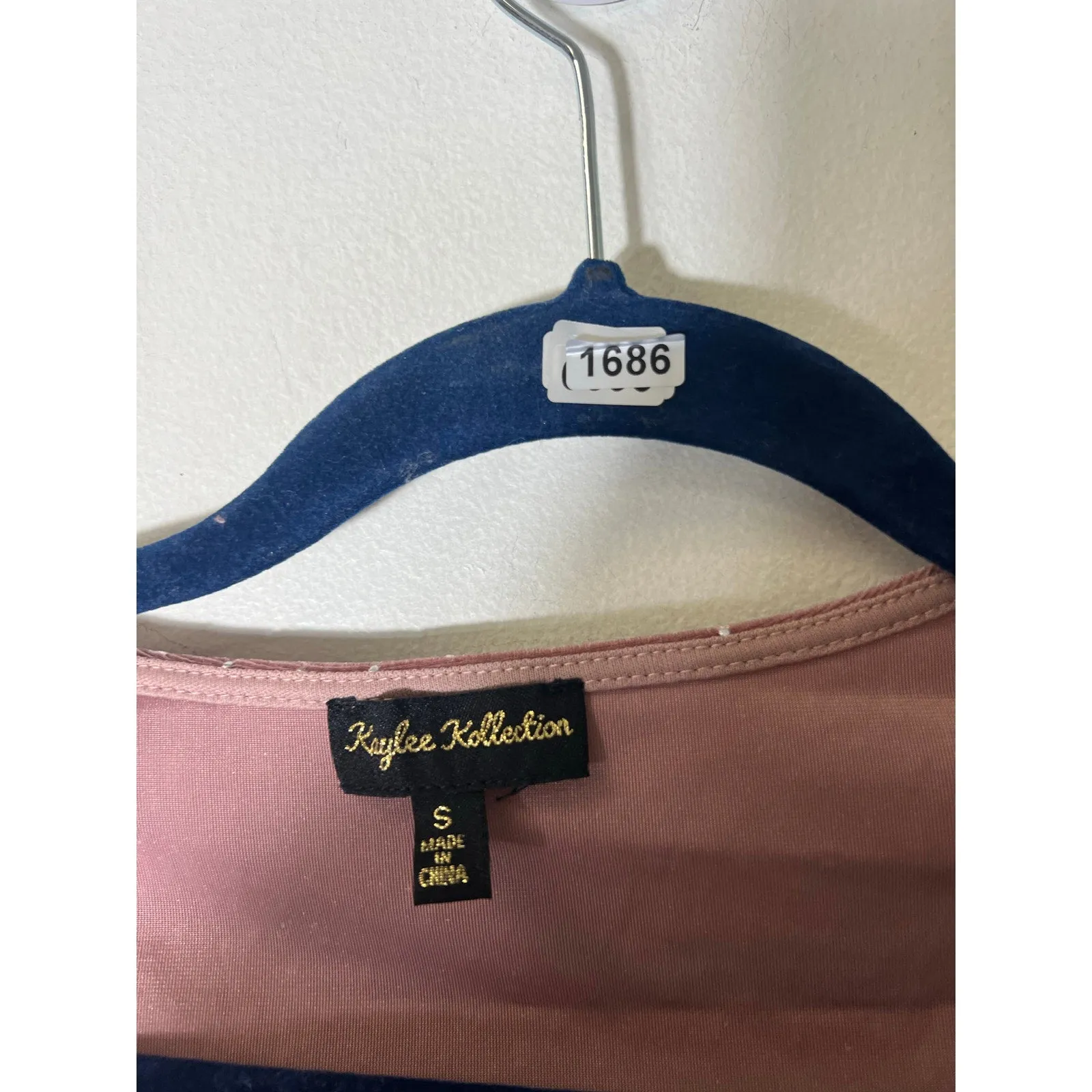 Kaylee Collection Mauve Cropped Top and Pants Set Sz S