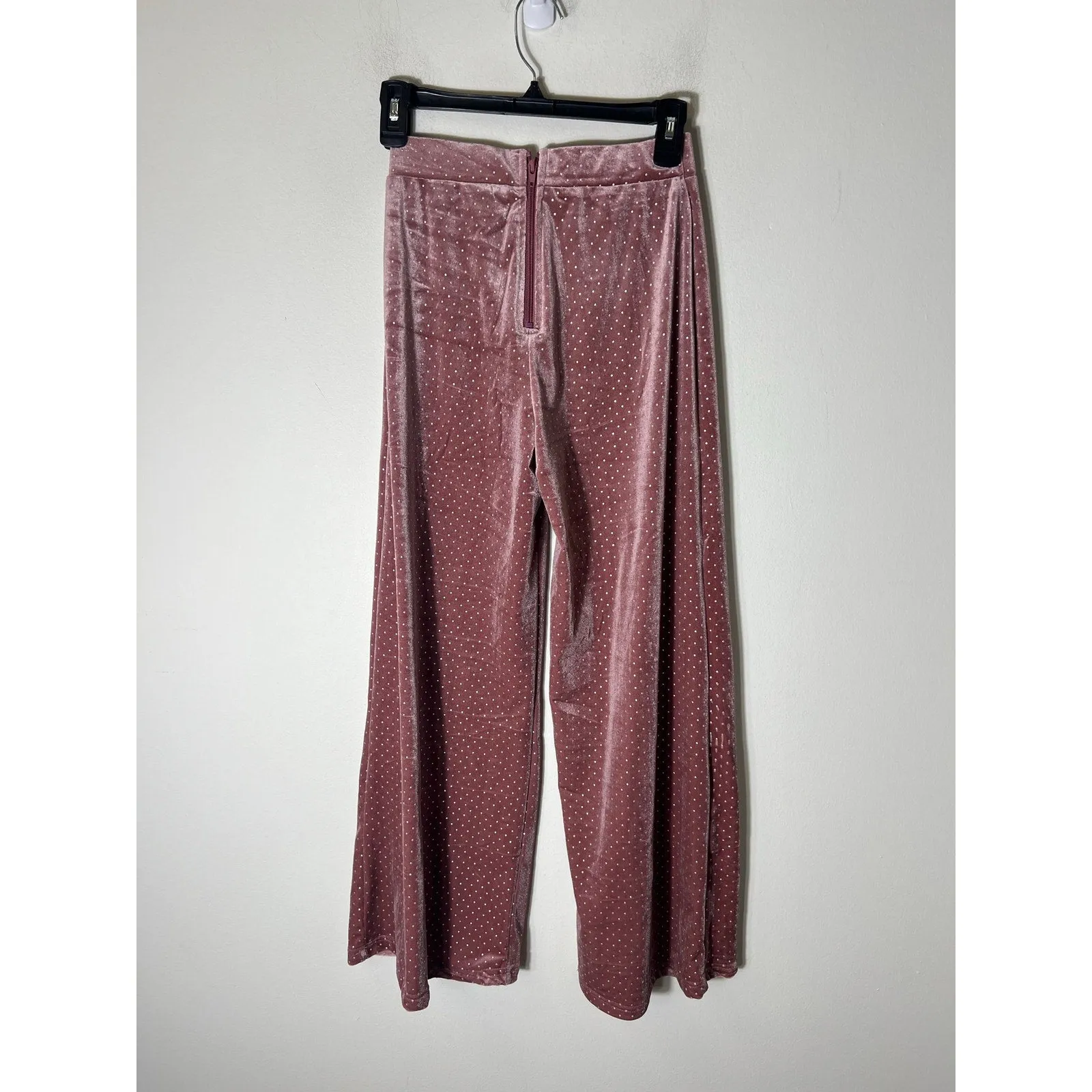 Kaylee Collection Mauve Cropped Top and Pants Set Sz S